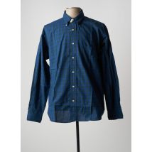 FLAG - Chemise manches longues bleu en coton - Homme - Taille L - Modz