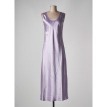 MAXMARA - Robe longue violet en acetate - Femme - Taille 40 - Modz