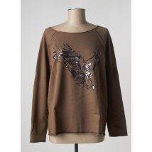 MARC AUREL - Sweat-shirt vert en coton - Femme - Taille 38 - Modz