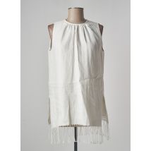 MAXMARA - Tunique sans manche blanc en lin - Femme - Taille 38 - Modz