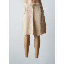 THALASSA - Jupe mi-longue beige en lin pour femme - Taille 46 - Modz