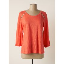 THALASSA - Pull orange en lin pour femme - Taille 42 - Modz