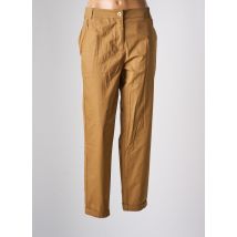 7 SEASONS - Pantalon droit marron en coton - Femme - Taille 52 - Modz