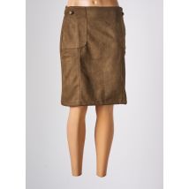 THALASSA - Jupe mi-longue marron en coton - Femme - Taille 42 - Modz
