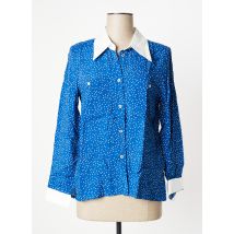 YUKA - Chemisier bleu en viscose - Femme - Taille 36 - Modz