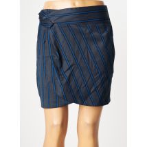 YUKA - Jupe courte bleu en tencel - Femme - Taille 40 - Modz