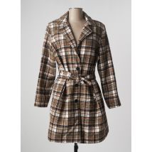 HALOGENE - Manteau long marron en polyester pour femme - Taille 40 - Modz