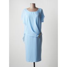 FASHION NEW YORK - Robe mi-longue bleu en polyester - Femme - Taille 48 - Modz