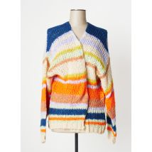 CREAM - Gilet manches longues orange en acrylique - Femme - Taille 42 - Modz