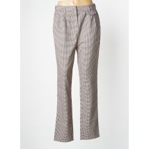 DEELUXE - Pantalon droit marron en polyester - Femme - Taille 34 - Modz