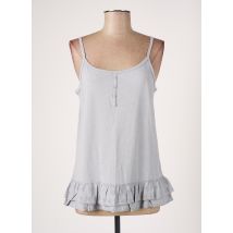 BLEND SHE - Top gris en coton - Femme - Taille 38 - Modz