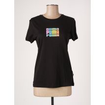 PUMA - T-shirt noir en coton pour femme - Taille 36 - Modz