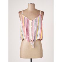 ONLY - Top rose en lin - Femme - Taille 36 - Modz