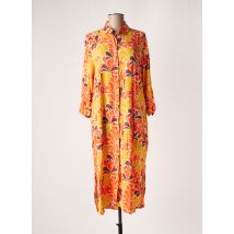GENESIS - Robe mi-longue orange en viscose - Femme - Taille TU - Modz