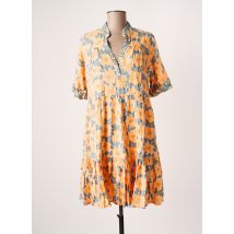 GENESIS - Robe courte orange en viscose - Femme - Taille 38 - Modz