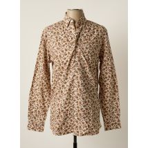 SELECTED - Chemise manches longues beige en coton - Homme - Taille M - Modz