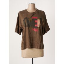 LEON & HARPER - T-shirt marron en coton pour femme - Taille 38 - Modz