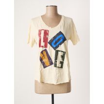 LEON & HARPER - T-shirt beige en coton - Femme - Taille 38 - Modz