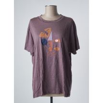 SESSUN - T-shirt violet en lyocell pour femme - Taille 40 - Modz