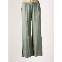 GENESIS - Pantalon large vert en viscose - Femme - Taille 38 - Modz