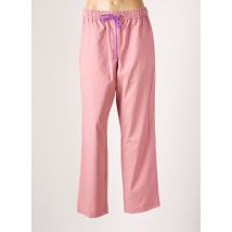 ESSENTIEL ANTWERP - Pantalon droit rose en polyester - Femme - Taille 42 - Modz