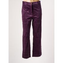 SESSUN - Pantalon droit violet en coton pour femme - Taille 40 - Modz