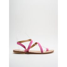 SANDALIA CYCLADES - Tongs rose en cuir - Femme - Taille 36 - Modz