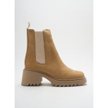 COCO ET ABRICOT - Bottines/Boots beige en cuir - Femme - Taille 37 - Modz