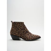 BLU VELVET - Bottines/Boots beige en cuir - Femme - Taille 39 - Modz