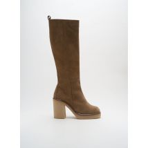 PROGETTO - Bottes beige en cuir - Femme - Taille 36 - Modz