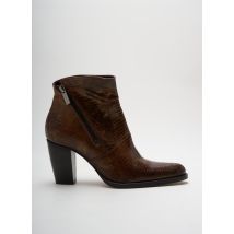 MURATTI - Bottines/Boots marron en cuir pour femme - Taille 37 1/2 - Modz