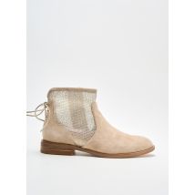 ADIGE - Bottines/Boots beige en cuir pour femme - Taille 36 - Modz