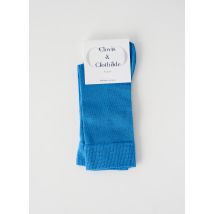 CLOVIS & CLOTHILDE - Chaussettes bleu en coton - Unisexe - Taille 38 - Modz