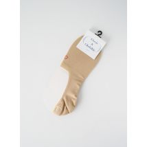 CLOVIS & CLOTHILDE - Chaussettes beige en coton - Homme - Taille 42 - Modz