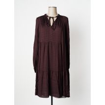 MÊME ROAD - Robe mi-longue marron en viscose - Femme - Taille 36 - Modz