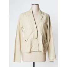 STK - Blazer beige en coton - Femme - Taille 40 - Modz