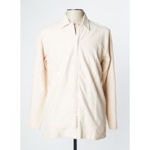 MANOUKIAN - Chemise manches longues beige en coton pour homme - Taille L - Modz