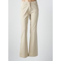 STK - Pantalon flare beige en coton - Femme - Taille 38 - Modz