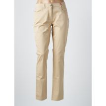 AVENTURES DES TOILES - Pantalon slim beige en coton - Femme - Taille 38 - Modz
