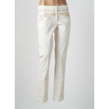 AVENTURES DES TOILES - Pantalon slim beige en coton - Femme - Taille 44 - Modz