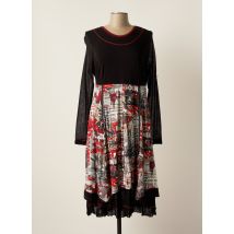 K'TENDANCES - Robe mi-longue noir en viscose - Femme - Taille 44 - Modz