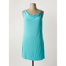 VANIA - Chemise de nuit bleu en viscose - Femme - Taille 44 - Modz