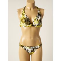 EMPREINTE - Maillot de bain 2 pièces jaune en polyamide - Femme - Taille TU - Modz