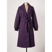 WHITE STUFF - Manteau long violet en polyester pour femme - Taille 44 - Modz