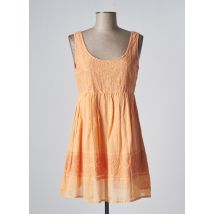 MAI 68 - Robe courte orange en coton - Femme - Taille 38 - Modz