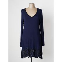 DECA - Tunique manches longues bleu en viscose - Femme - Taille 40 - Modz