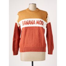 BANANA MOON - Pull marron en acrylique - Femme - Taille 36 - Modz