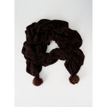 GEORGES MORAND - Echarpe marron en polyester - Femme - Taille TU - Modz
