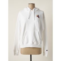 CHAMPION - Sweat-shirt à capuche blanc en coton pour femme - Taille 38 - Modz