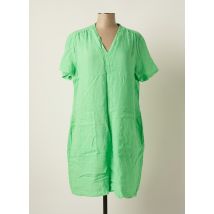 SIGNE NATURE - Robe mi-longue vert en lin pour femme - Taille 44 - Modz